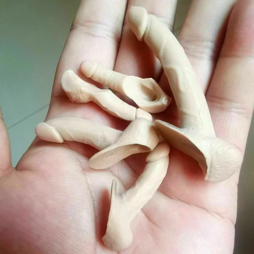 5 x BIG 1/6 Scale Male Dark Suntan Pale Skin Genitals Penis For 12" Male PH Body - Foto 12 di 16
