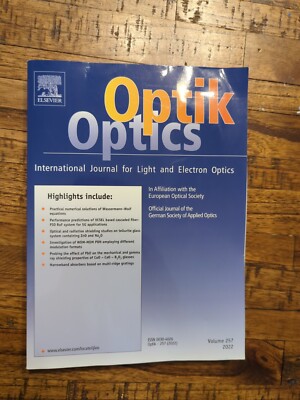 Optim Optics Elsevier international journal for light and optics : vol 257; 2022