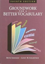 Groundwork for a Better Vocabulary - Paperback - GOOD