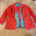 Christmas Suit Size Medium Christmas Trees, 3pc Suit Coat Tie Pants — photo 1