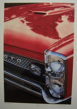 1967 Pontiac Gto Art 400 Three Dueces Hurst 4 Speed Wire Grille 67 Red Goat Man