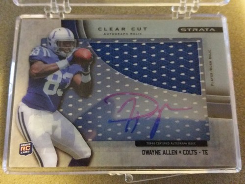2012 Topps Strata Clear Cut Rookie Relic Autographs #CCARDA Dwayne Allen RC COLT - 第 1/1 張圖片