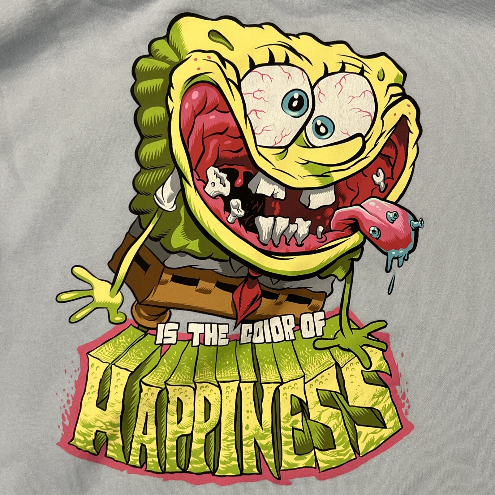 Hu0026M SPONGEBOB Squarepants Sweatshirt Hoodie Medium Light Pink | eBay