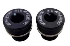 FSA ISIS Drive Crank Bolts M15 Alloy Black For Crankset Bottom Bracket NOS