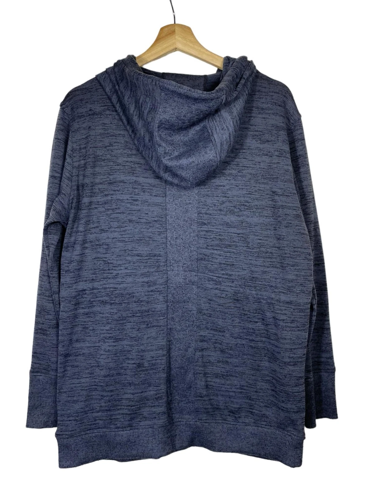 VETEMENTS Felpa con cappuccio Athleta Donna Grigio Scuro Taglia M Felpa con Cerniera Intera Giacca Tasche Atletica