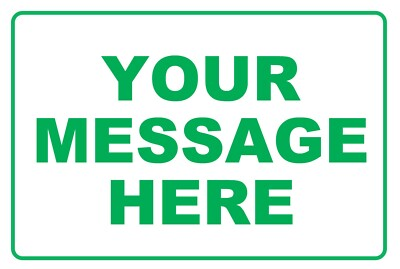 #ad New Personalized Aluminum Metal Sign Customized With Custom Text 8quot; x 12quot; Size $13.99
