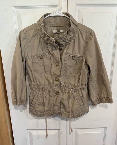 Loft Utility Jacket Sz Small Drawstring 