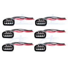 6pc Ignition Coil Connector Plug Harness for 90919-02239 90980-11885 2AZFE 1ZZFE