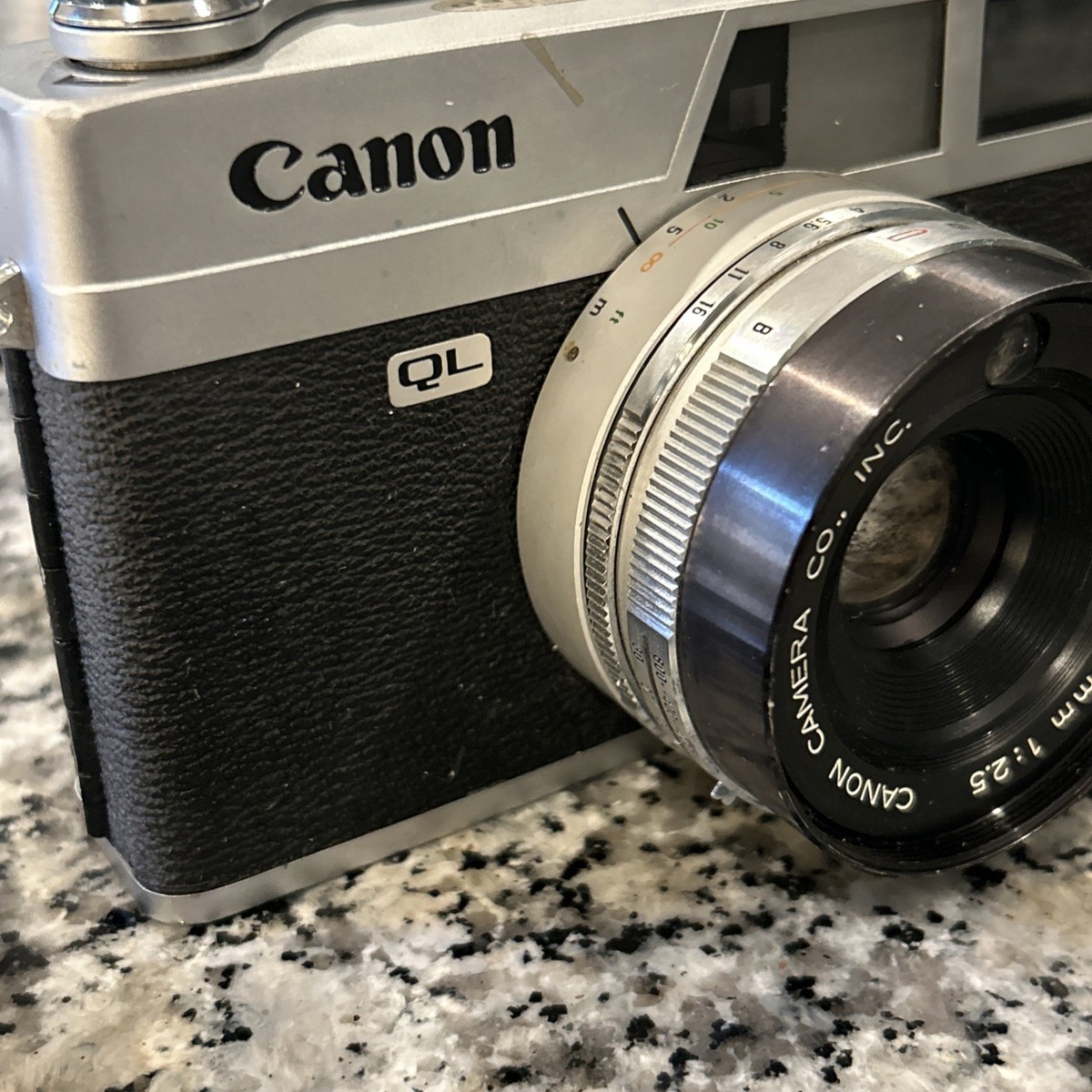 Vintage Canon Canonet QL25 35mm Rangefinder Film Camera with