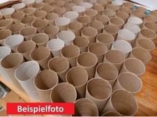 100 Stück LEERE Klorollen Toilettenpapierrollen PAPPROLLEN zum BASTELN