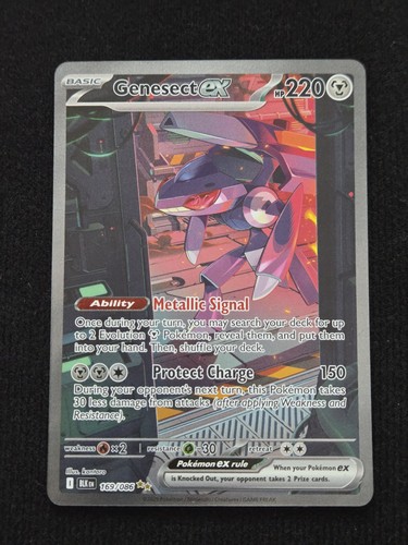 Pokémon Genesect EX TCG Card 169/086 Sir Black Bolt English Edition