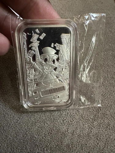 All-Chips + Gus Fink1 oz .999 Proof Silver Bar / COA + Print