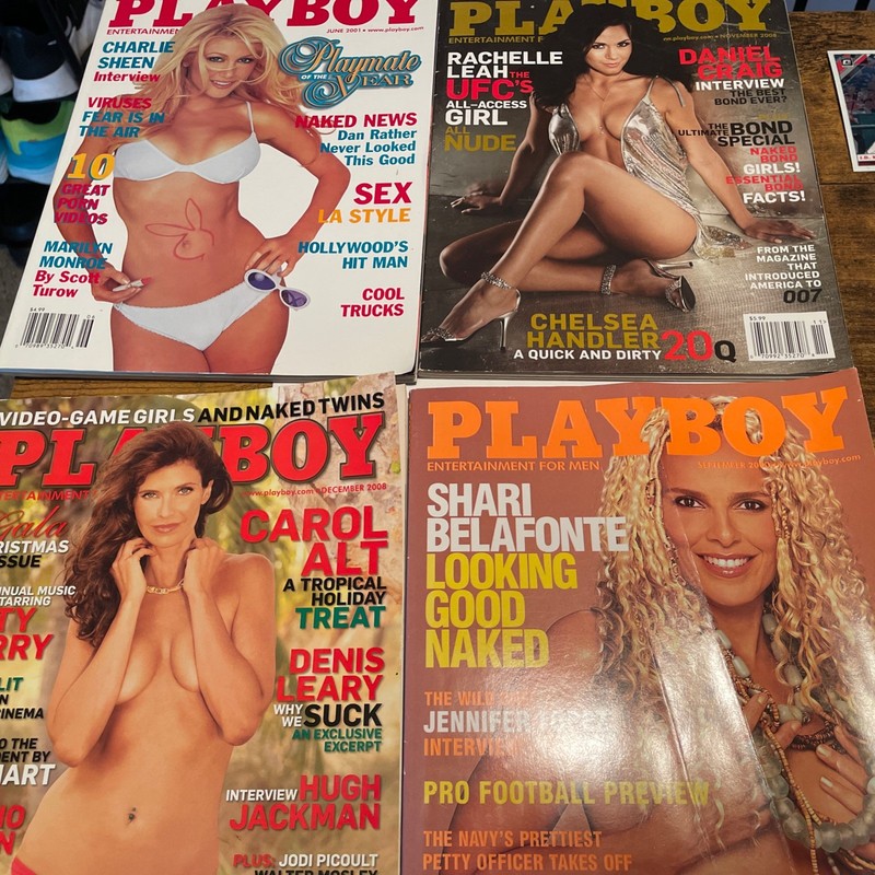 Lot Of (4) Playboy Magazines