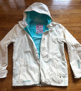 Burton Launch Snowboard Ski Jacket Coat - White Medium Large Mens Womens AK Snow