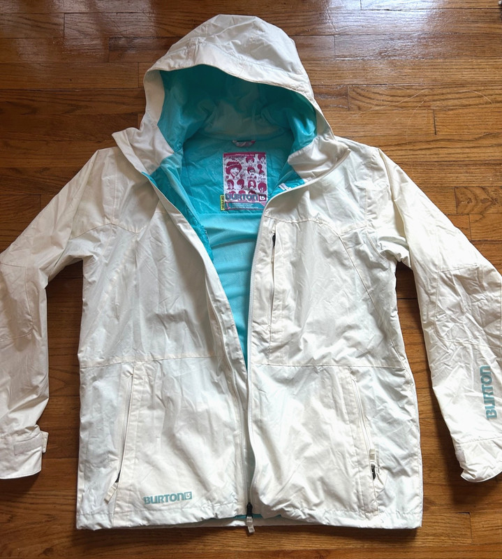 Burton Launch Snowboard Ski Jacket Coat - White Medium Large Mens Womens AK Snow