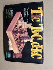 1995 Tic Tac Chec Board Game Wood Chess Alternative Dream