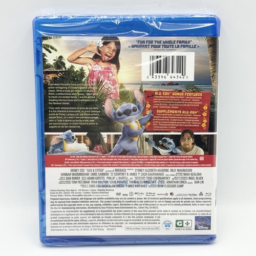 Lilo & Stitch (2025) - Blu-ray + DVD - Bilingual - Brand New Sealed - Picture 2 of 4