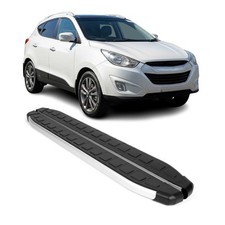 Alu Side Step Nerf Bars Running Board For Hyundai Tucson 2010-2015 Black Silver