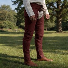 Medieval Leggings Cotton Chausses for SCA Armor, Gambeson Maille Hauberk