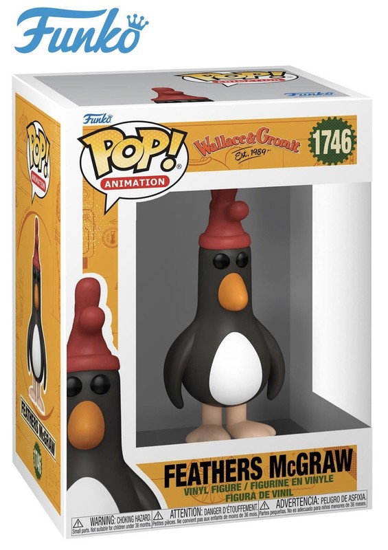 Funko Pop Feathers McGraw Vinyl Figure • Wallace & Gromit #1746 • FREE Del 🚚