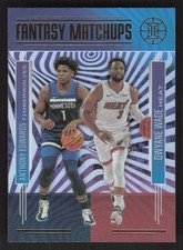 2020-21 Panini Illusions #14 Dwyane Wade / Anthony Edwards Fantasy Matchups RC