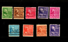 OLD US STAMPS LOT H 07 COILS 839-43, 845-47, 851