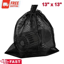 Large Pump Barrier Pond Pump Filter Black Media Nylon Mesh Bag for Pond Swimming