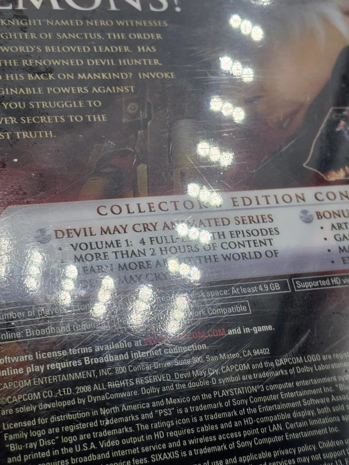 Devil May Cry 4 Collector's Edition Sony PlayStation 3 PS3 Rare Brand New  - Image 4 of 4