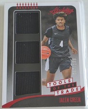 JALEN GREEN 2021 Absolute Draft Picks Tools of the Trade Red /199 Patch