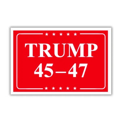 Trump 45-47 Aufkleber (10er-Packung)