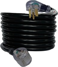 25FT 220V 40AMP Welder Extension Cord, 8 Gauge Heavy Duty NEMA 6-50P/R New