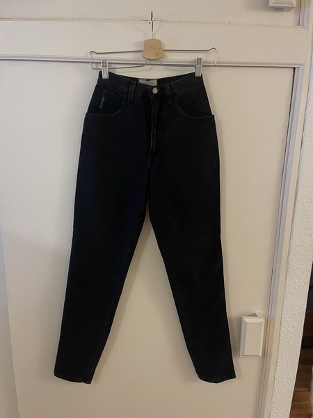 Pantalón Vaquero Giorgio Armani Mujer Color Negro Años 90 Talla 26