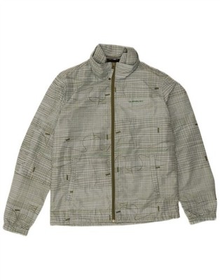 Quiksilver Womens Rain Jacket UK 16 Large Blue Check Polyester JD03