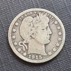 1915-D Barber Quarter Denver 90% Silver