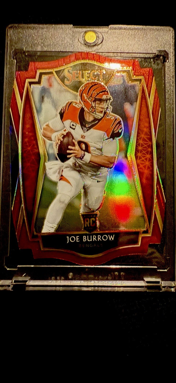 2020 Panini Select - Premier Level Joe Burrow #146 Red Prizm Die-Cut (RC)