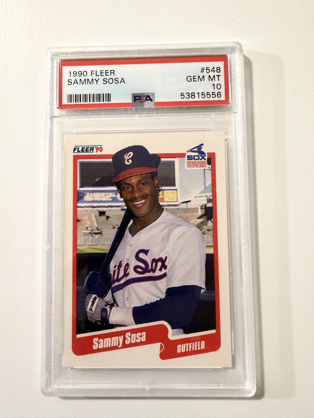 1990 Fleer #548 Sammy Sosa (PSA 10)