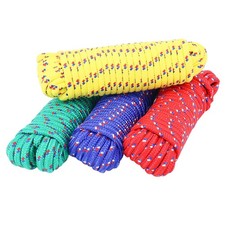 RealPlus 4 Pack Diamond Braid Polypropylene Rope, 3/8 Inch x 400 Feet All Pur...