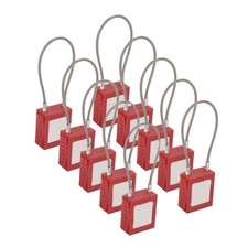 10 Sets Lockout Tagout Kabel Schloss Mit Schlüssel Edelstahl Elektrische 