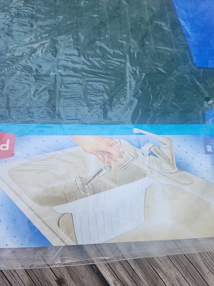 Rubbermaid Double Sink Protector Mat Vintage 1990's. 1297 Vintage New Dark Green - Image 3 of 4