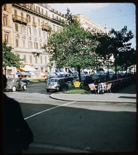 Street Cafes ROME Italy - 1955 Stereo Realist 3D Slide