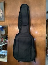 Padded Gig Guitar Polyester Black Carrying Bag Soft Shelled With Storage