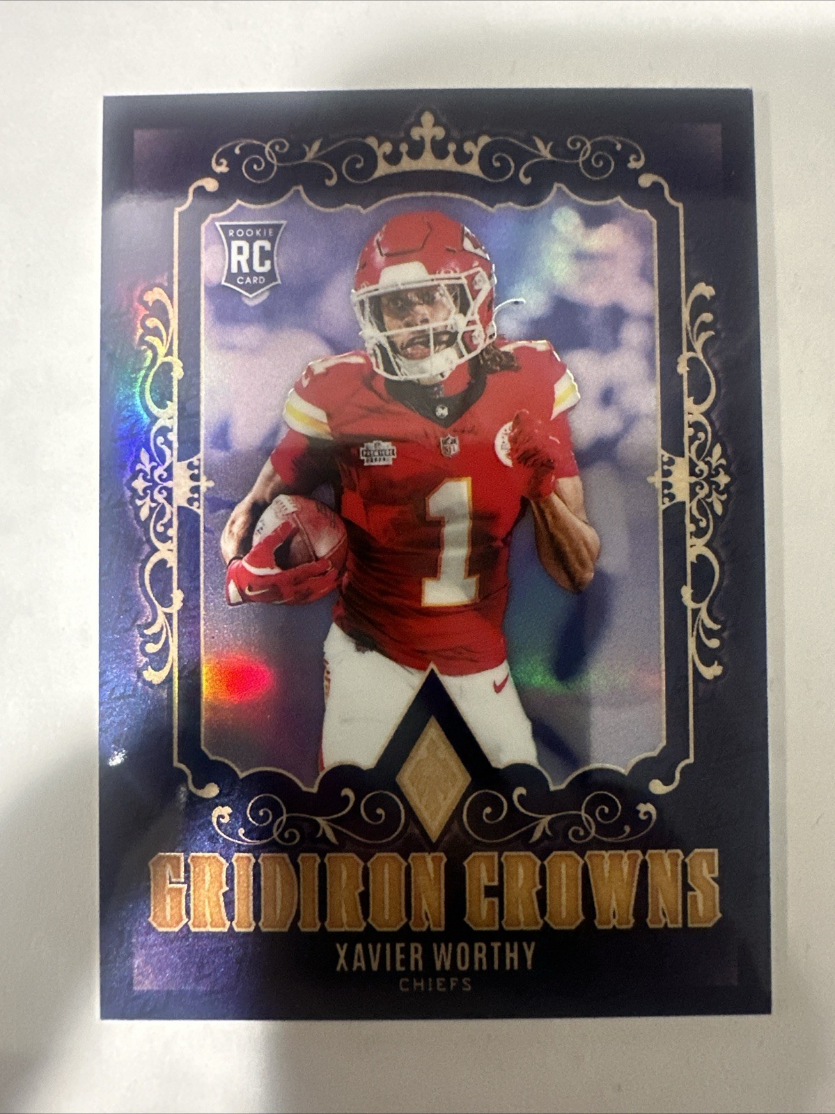 2024 Panini Phoenix Gridiron Crowns Xavier Worthy Case Hit SSP Rookie Card