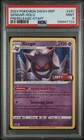 PSA 9 Gengar STAFF Lost Origin Prerelease SWSH241 Graded Pokemon Card