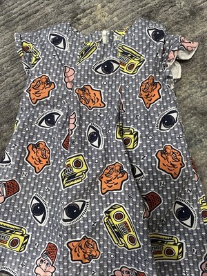 KENZO Food Fiesta Pop Art Dress Sz 4
