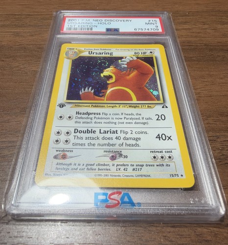 Ursaring (1st Edition) graded PSA 9 for sale on eBay