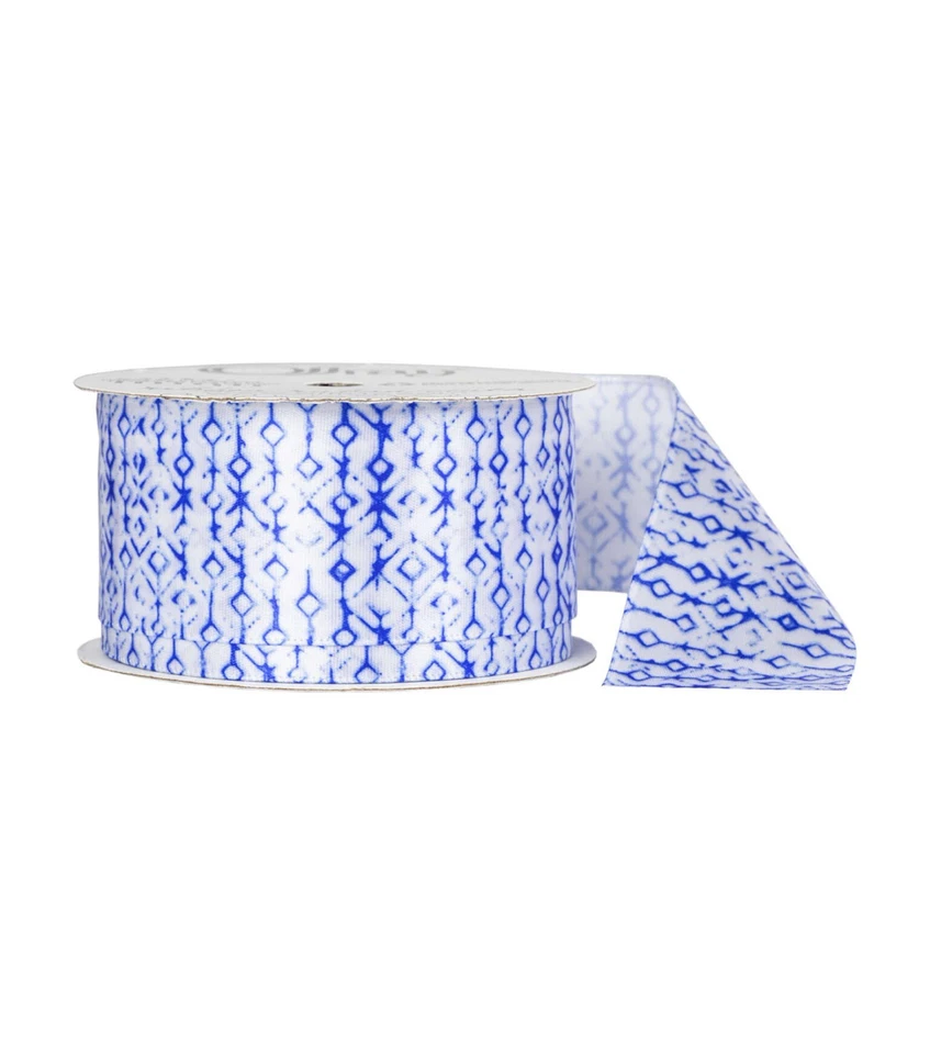 Offray Satin Ribbon 1.5" x 9' Blue Rubbing Single Faced Lot Of 2 - Image 2 of 4