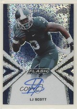 2019 Leaf Flash Blue 4/50 LJ Scott #BA-LJS Auto fl4