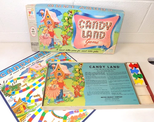 Vintage 1965 Candy Land Board Game Milton Bradley No 4700 Complete w Box