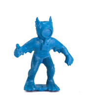 Vintage Marx Toy Space Alien Blue Frogman Tom Corbett Rex Mars Space Playsets