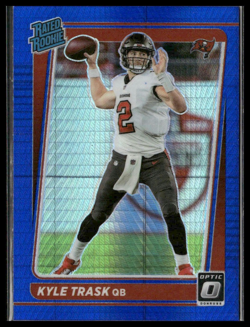 2021 Donruss Optic #209 Kyle Trask Blue Hyper